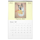 Calendrier poursuivez le portrait 2017 d'animal familier de (Feb 2027)