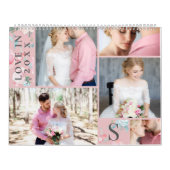 Calendrier Première année des jeunes mariés | Collage photo M (Protection)