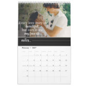 Calendrier Première Année Ensemble Photo Nouveautés Citations (Feb 2027)