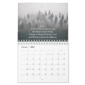 Calendrier Prière de sérénité inspirante Nature et paysage (Jan 2026)