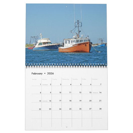 Calendrier - Principalement bleu (Feb 2026)