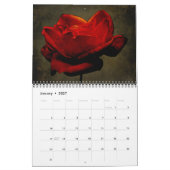 Calendrier - Principalement rouge (Jan 2027)