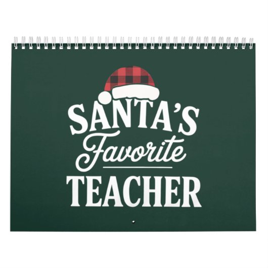 Calendrier Professeur de Noël préféré de Santa Christmas Ense (Protection)
