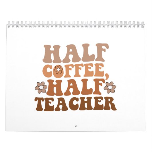 Calendrier Professeur moitié café moitié Professeur retour à (Protection)