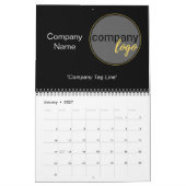 CALENDRIER PROFESSIONNEL MODERNE PROPRE LOGO PROMOTIONNEL NOI (Jan 2027)