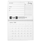 Calendrier Promotion de la marque commerciale - avec logo Obj (Jan 2027)