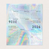 Calendrier promotionnel de Modern Business 2026 (Outside Unfolded)