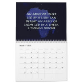 Calendrier Proverbes africains (Mar 2026)