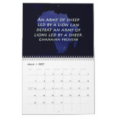 Calendrier Proverbes africains (Mar 2027)