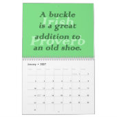Calendrier Proverbes irlandais (Jan 2027)