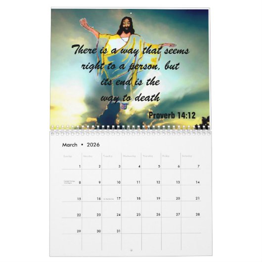 CALENDRIER PROVERBS GODS WORD (Mar 2026)