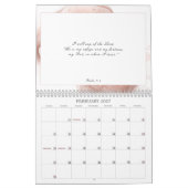 Calendrier Psaume 91 Écriture Bible Verse rose Dusty Abstrait (Feb 2027)