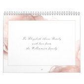 Calendrier Psaume 91 Écriture Bible Verse rose Dusty Abstrait (Protection)