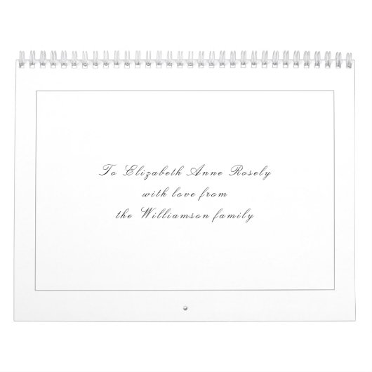 Calendrier Psaume 91 Écriture chrétienne noire et blanche (Protection)