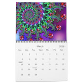 Calendrier psychédélique 2012 d'art de fractale (Mar 2026)