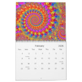 Calendrier psychédélique 2012 d'art de fractale (Feb 2026)
