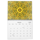 Calendrier psychédélique 2012 d'art de fractale (Jan 2026)