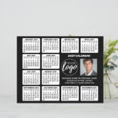 Calendrier publicitaire 2027 sur feuille de papier (Debout devant)