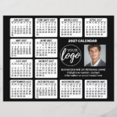 Calendrier publicitaire 2027 sur feuille de papier (Devant)