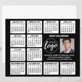 Calendrier publicitaire sur feuille de papier (Devant / Derrière)