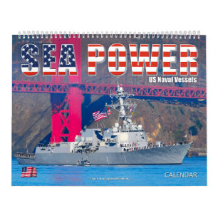 Calendrier PUISSANCE MARITIME - Navires de la marine américai