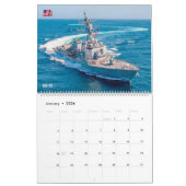Calendrier PUISSANCE MARITIME - Navires de la marine américai (Jan 2026)