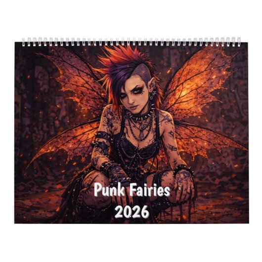 Calendrier Punk Fairies Wall Calendar (Protection)