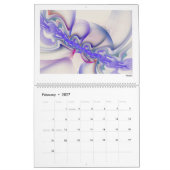 Calendrier Purple Collection Fractals Abstraits 2026 (Feb 2027)