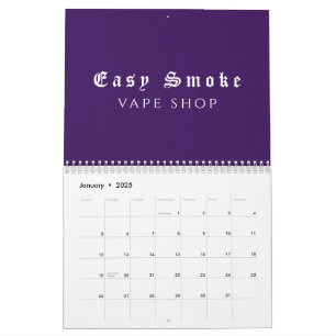 Calendrier Purple Smoke Vape Boutique