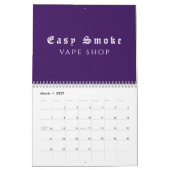 Calendrier Purple Smoke Vape Boutique (Mar 2027)