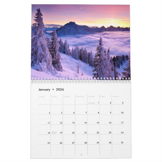 Calendrier PurpleNatureCalendar2015 (Jan 2026)