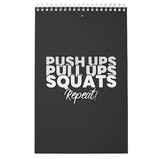 Calendrier Push UPS Pull UPS Squats Repeat ! (Protection)
