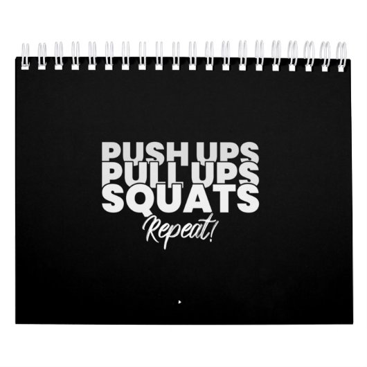 Calendrier Push UPS Pull UPS Squats Répéter! (Protection)