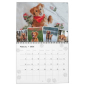 Calendrier Pws Monthly Photo Collage Photos d'animaux de comp (Feb 2026)