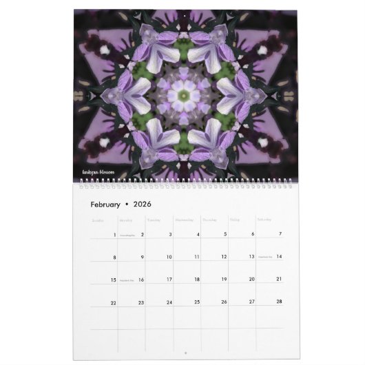 Calendrier Quand Six Sides Kaleid (Feb 2026)