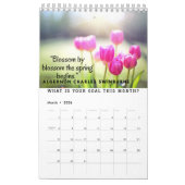 Calendrier Quatre saisons - hiver, printemps, été et automne (Mar 2026)