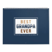Calendrier Questions Answers Grandkids Best Grandpa Ever (Protection)