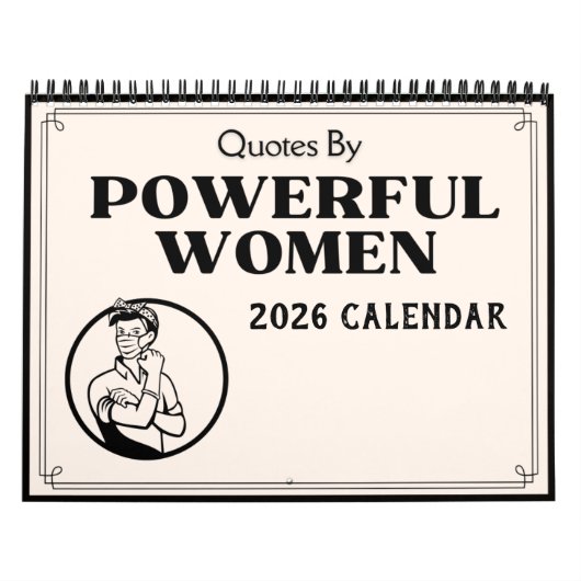Calendrier Quotes By Powerful Women 2026 Calendar (Protection)