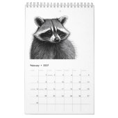 Calendrier Raccoon (Feb 2027)