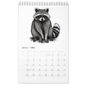 Calendrier Raccoon (Jan 2026)