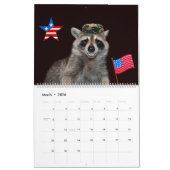Calendrier Raccoon 2020 12 mois (Mar 2026)