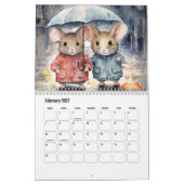 Calendrier Raccoon and Mouse Calendar (Feb 2027)