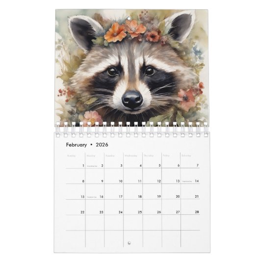 Calendrier Racons en fleurs (Feb 2026)