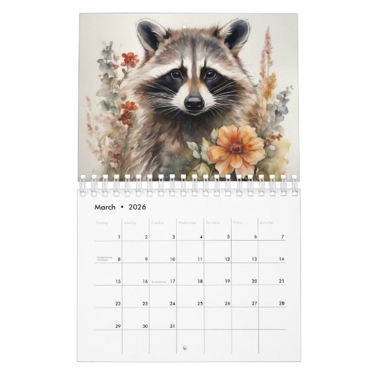 Calendrier Racons en fleurs (Mar 2026)