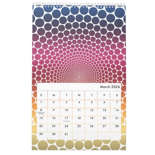 Calendrier Radiant Gradient 2020 (Mar 2026)