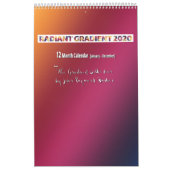Calendrier Radiant Gradient 2020 (Protection)