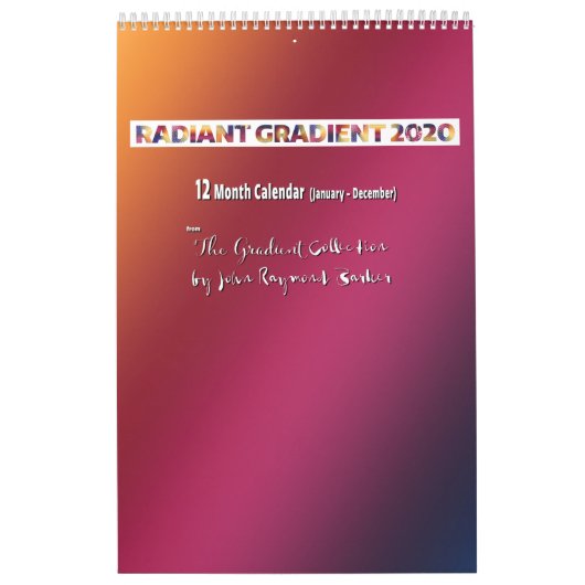 Calendrier Radiant Gradient 2020 (Protection)
