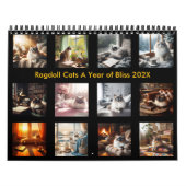 Calendrier Ragdoll Chats A Year of Bliss 2025 (Protection)