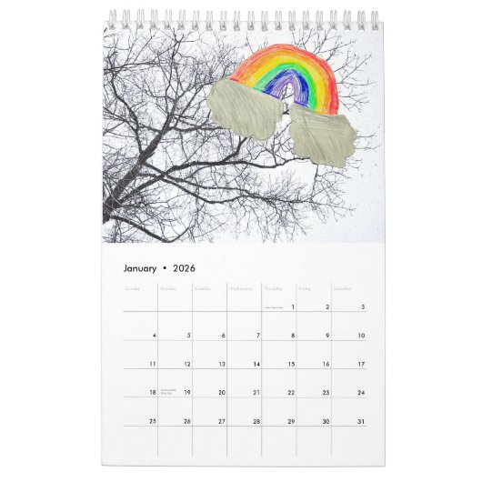 Calendrier Rainbow (Jan 2026)