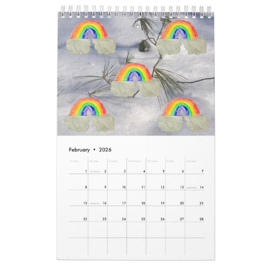 Calendrier Rainbow (Feb 2026)